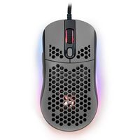 Arozzi - Favo AZ-FAVO-BKGY Lightweight Wired Optical Gaming Mouse - Wired - Gray