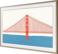 Samsung - 55” The Frame Customizable Bezel - Modern Teak