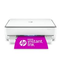 HP - ENVY 6055e Wireless Inkjet Printer with 3 months of Instant Ink Included with HP+ - White