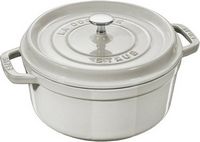 Staub - Cast Iron 5.5-qt Round Cocotte - White Truffle