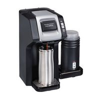 Hamilton Beach - FlexBrew Dual Single Serve Coffee Maker with Milk Frother - BLACK