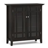 Simpli Home - Bedford SOLID WOOD 39 inch Wide Transitional Medium Storage Cabinet in - Hickory Brown