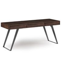 Simpli Home - Lowry Large Desk - Distressed Charcoal Brown