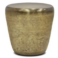 Simpli Home - Garvy Metal Side Table - Antique Gold