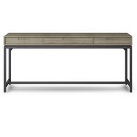 Simpli Home - Banting Mid Century Wide Desk - Distressed Grey