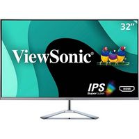 ViewSonic - VX3276-MHD 31.5&quot; IPS LCD FHD Monitor (DisplayPort VGA, HDMI) - Metallic Silver