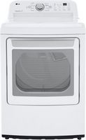 LG - 7.3 Cu. Ft. Electric Dryer with Sensor Dry - White