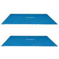 Intex - 9 x 18 Foot Rectangular Solar Frame Set Swimming Pool Cover (2 Pack) - Blue