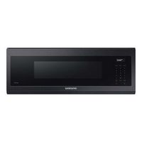 Samsung - 1.1 cu. ft. Smart SLIM Over-the-Range Microwave with 550 CFM Hood Ventilation, Wi-Fi &amp; ...