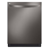 LG - 24&quot; Top Control Smart Built-In Stainless Steel Tub Dishwasher with 3rd Rack, QuadWash and 46...