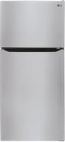 LG - 23.8 Cu Ft Top Mount Refrigerator with Internal Water Dispenser - Stainless steel