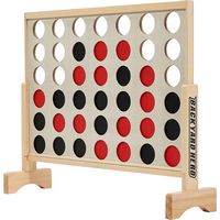 Backyard Hero - Large Wooden 4 in a Row with Disc Storage Bag - Premium 3.5ft Game Set - Oversize...