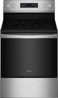 Whirlpool - 5.3 Cu. Ft. Freestanding Electric Convection Range with Air Fry - Stainless Steel