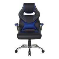 OSP Home Furnishings - Oversite Gaming Chair in Faux Leather - Blue