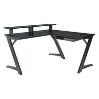 OSP Home Furnishings - Avatar Battlestation L-Shape Gaming Desk with Carbon Top and Matte Legs - ...