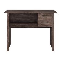 CorLiving - Kingston Rustic Two Drawer Desk - Brown