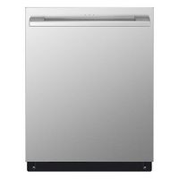 LG - STUDIO 24&quot; Top Control Smart Built-In Stainless Steel Tub Dishwasher with 3rd Rack, QuadWash...