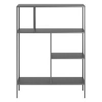 Camden&amp;Wells - Winthrop 48" Tall Bookcase - Gunmetal Gray