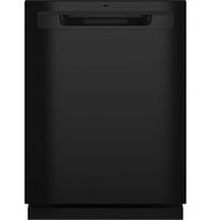 GE - 24&quot; Top Control Built-In Plastic Tub Dishwasher with 3rd Rack, Dry Boost, 50 dBa - Black