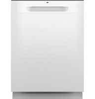 GE - 24&quot; Top Control Built-In Plastic Tub Dishwasher with 3rd Rack, Dry Boost, 50 dBa - White