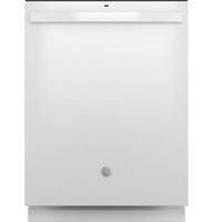 GE - 25" Top Control Built In Plastic Tub Dishwasher with Dry Boost and 55 dBA - White