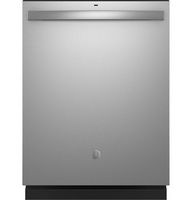 GE - 24" Top Control Built-In Plastic Tub Dishwasher with Sanitize Cycle and 52 dBA - Stainless S...