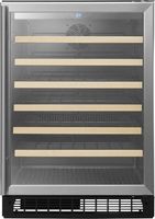 Insignia™ - 61-Bottle Wine Cooler - Stainless Steel