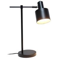 Lalia Home - Mid Century Modern Metal Table Lamp - Black