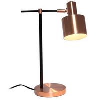 Lalia Home - Mid Century Modern Metal Table Lamp - Rose Gold
