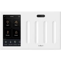 Brilliant - Wi-Fi Smart 4-Switch Home Control Panel with Voice Assistant - White
