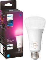 Philips - Hue A21 Bluetooth 100W Smart LED Bulb - White and Color Ambiance