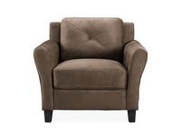 Lifestyle Solutions - Hamburg Rolled Arm Chair in - Brown