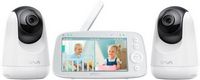 VAVA - Baby Monitor Split View 5&quot; 720P with 2 Cameras - White