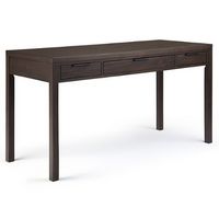 Simpli Home - Hollander solid wood Contemporary 60 inch Wide Desk - Warm Walnut Brown