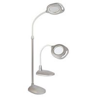 OttLite - 2-in-1 LED Magnifier Floor and Table Light - White
