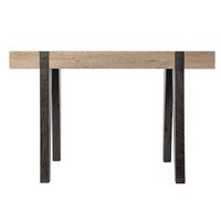 SEI Furniture - Ayleston Multipurpose Desk - Natural and black finish