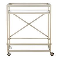 Camden&amp;Wells - Wilson Bar Cart - Satin Nickel