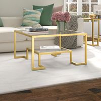 Camden&amp;Wells - Athena Square Coffee Table - Gold