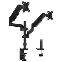 Mount-It! - Dual Monitor Desk Mount up to 32" - Black