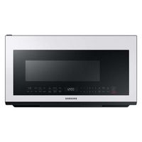 Samsung - BESPOKE 2.1 cu. ft. Over-the-Range Microwave with Sensor Cooking - White Glass