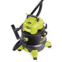 Sun Joe - HEPA Filtration Wet/Dry Shop Vacuum w/ Cleaning Attachments | 8-Gal | 1200-Watt - Green