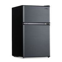 NewAir - 3.1 Cu. Ft. Compact Mini Refrigerator with Freezer, Can Dispenser and Energy Star - Gray