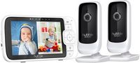Hubble Connected - Nursery Pal Link Premium Twin 5&quot; Smart HD Wi-Fi Video Baby Monitor - White