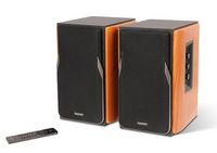 Edifier - R1380DB 4&quot; 42-Watt Powered Bookshelf Speaker (Pair) - Brown