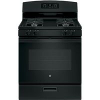 GE - 4.8 Cu. Ft. Freestanding Gas Range - Black