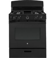 GE - 4.8 Cu. Ft. Freestanding Gas Range - Black