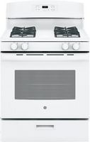 GE - 4.8 Cu. Ft. Freestanding Gas Range - White