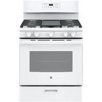 GE - 5.0 Cu. Ft. Freestanding Gas Range - White