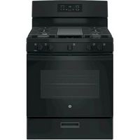 GE - 5.0 Cu. Ft. Freestanding Gas Range - Black