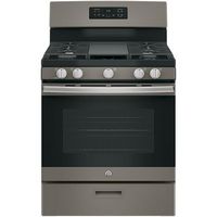 GE - 5.0 Cu. Ft. Freestanding Gas Range - Slate